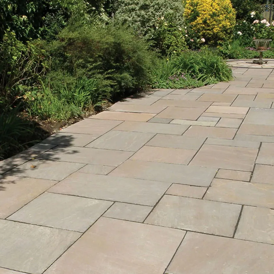 Autumn Blend Indian Sandstone Paving 3 Sizes 22mm Cal. From £20.58/m2 - Image 3