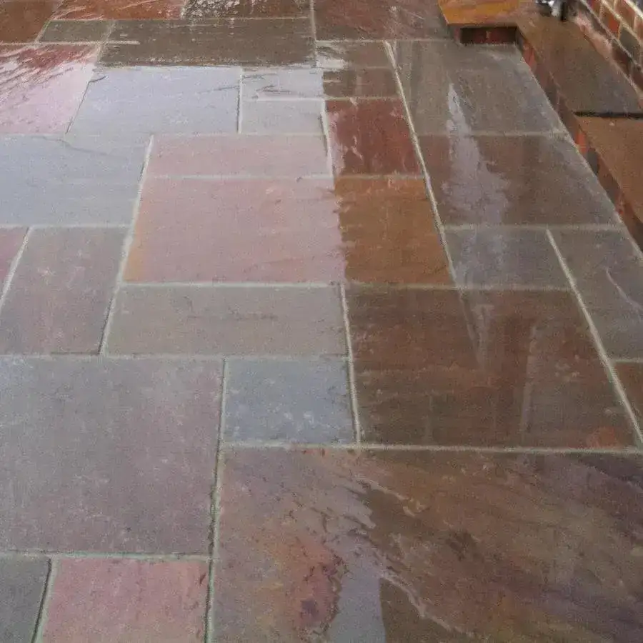 Autumn Brown Indian Sandstone Paving 900x600 22mm Cal. From £24.27/m2 - Image 5