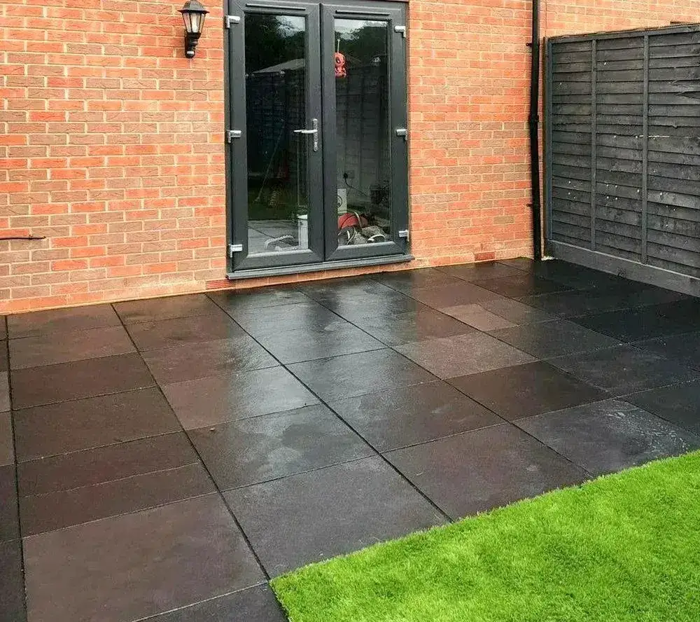 Black Limestone Paving Kadapha Slabs 600x600 22mm From £21.89/m2 - Image 5
