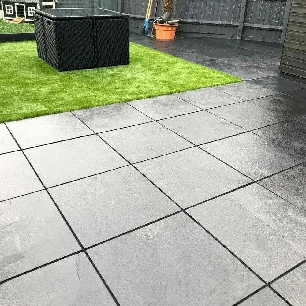Black Limestone Paving Kadapha Slabs 600x600 22mm From £21.89/m2 - Image 6
