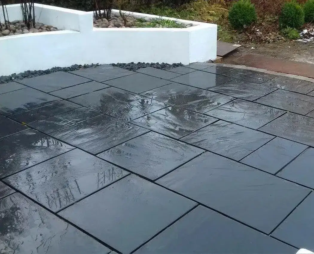 Black Slate Paving China Slate Midnight Slabs Patio Packs From £29.99/m2 - Image 3