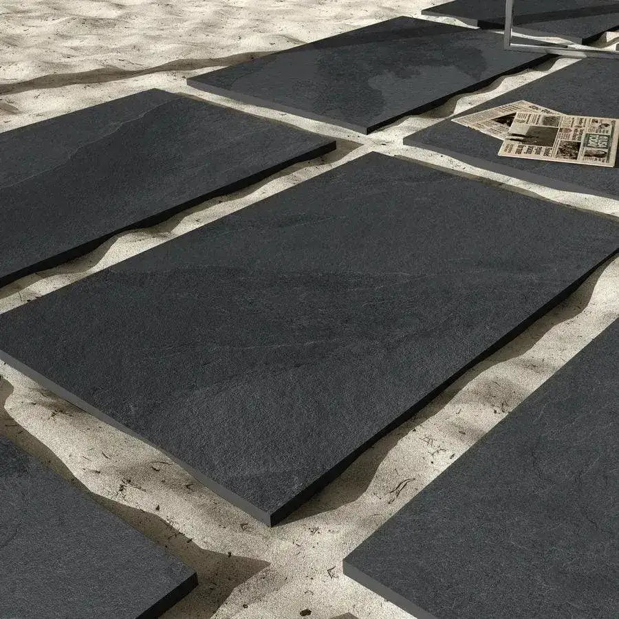 Brazilian Black Slate Porcelain Paving 900x600x20 From £22.72/m2 - Image 5