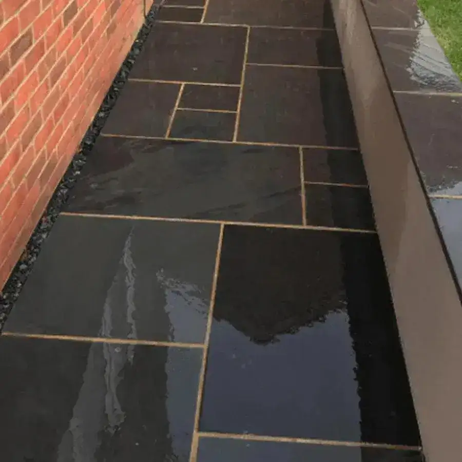 Black Slate, Brazilian Slate Black Paving Patio Packs 20mm From £27.99/m2 - Image 4