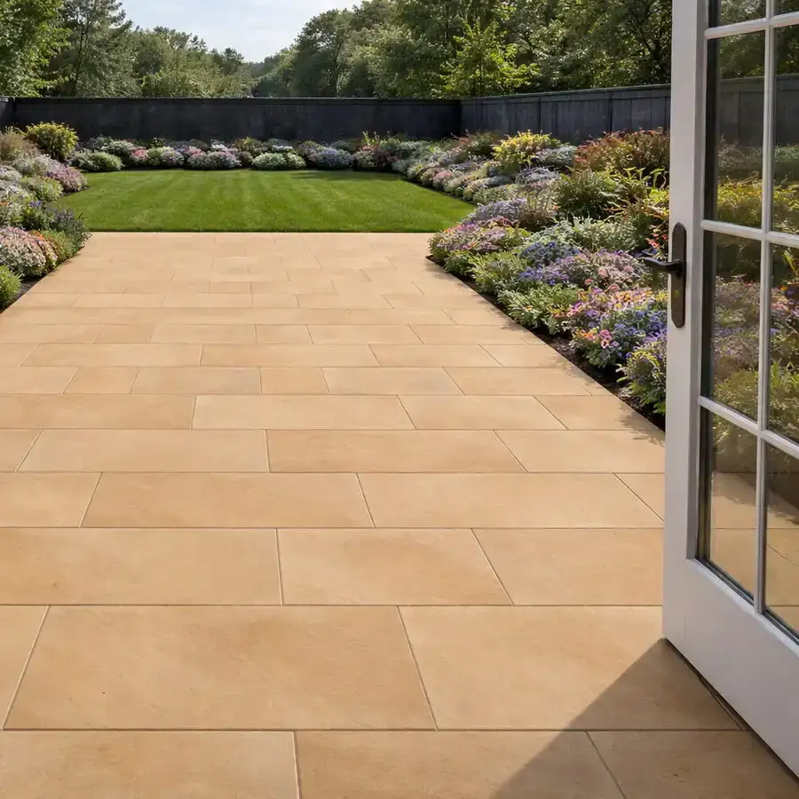 Buff Sandstone Porcelain Paving Slabs 900x600x20 From £19.99/m2 - Image 3