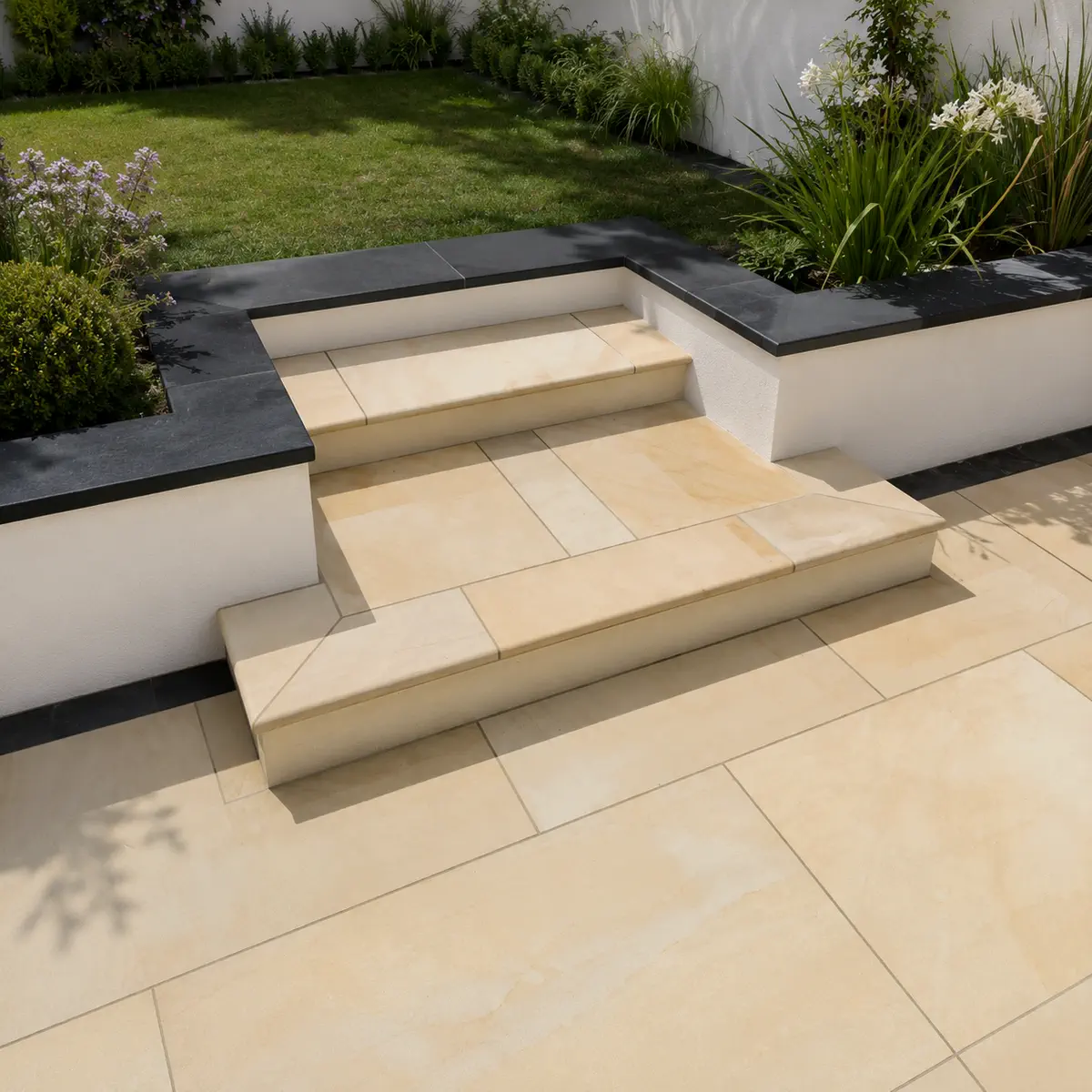 Fossil Mint Smooth Sandstone Bullnose Steps 900x400x40 From £36.20 - Image 4