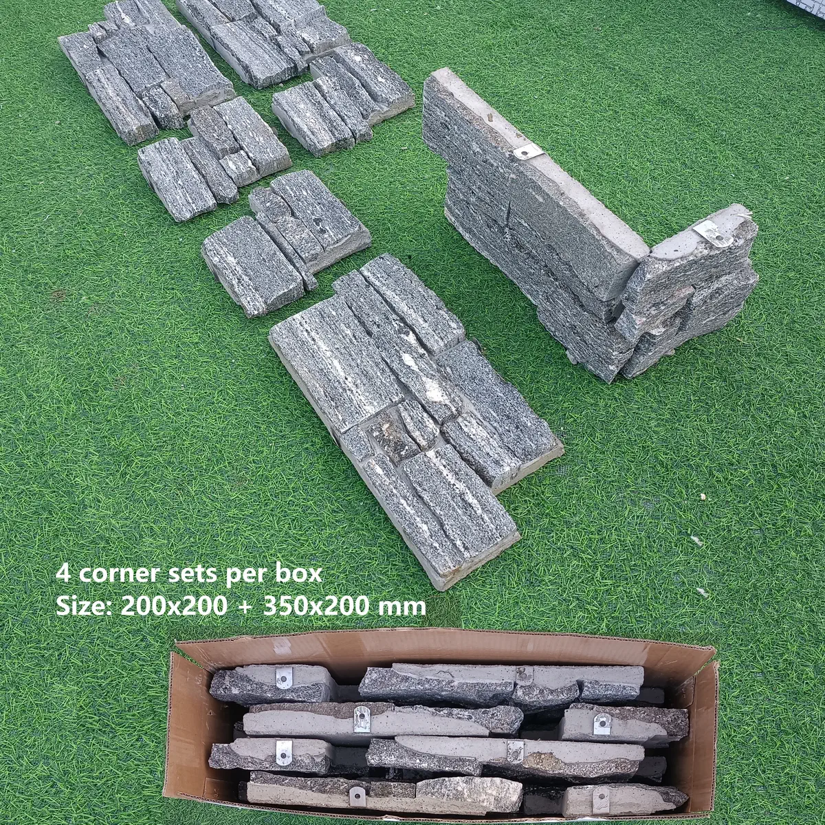 Grey Granite Stone Cladding Z Panels Cement Baking From £65.39/m2 - Image 3