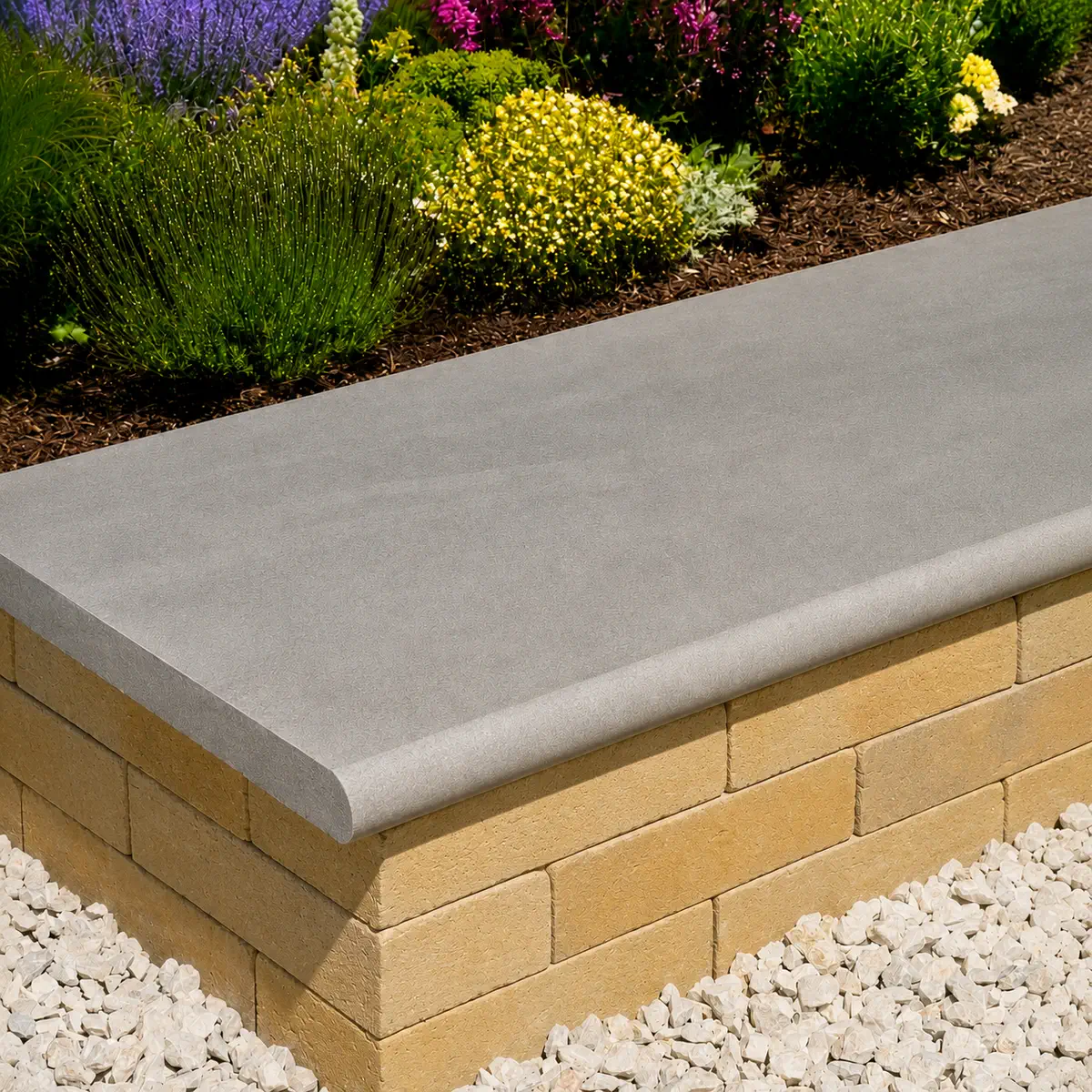 Kandla Grey Smooth Sandstone Bullnose Steps 900x400x40 From £36.20 - Image 3