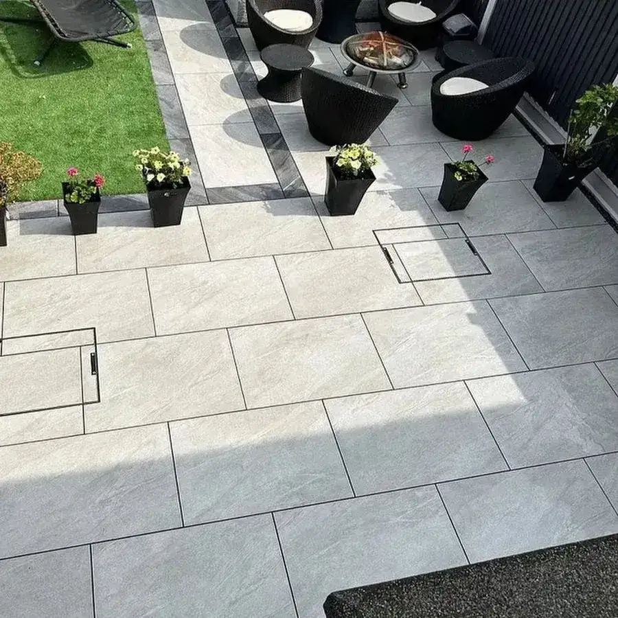 County Light Grey Porcelain Paving Slabs 900x600x20 From £21.38/m2 - Image 3