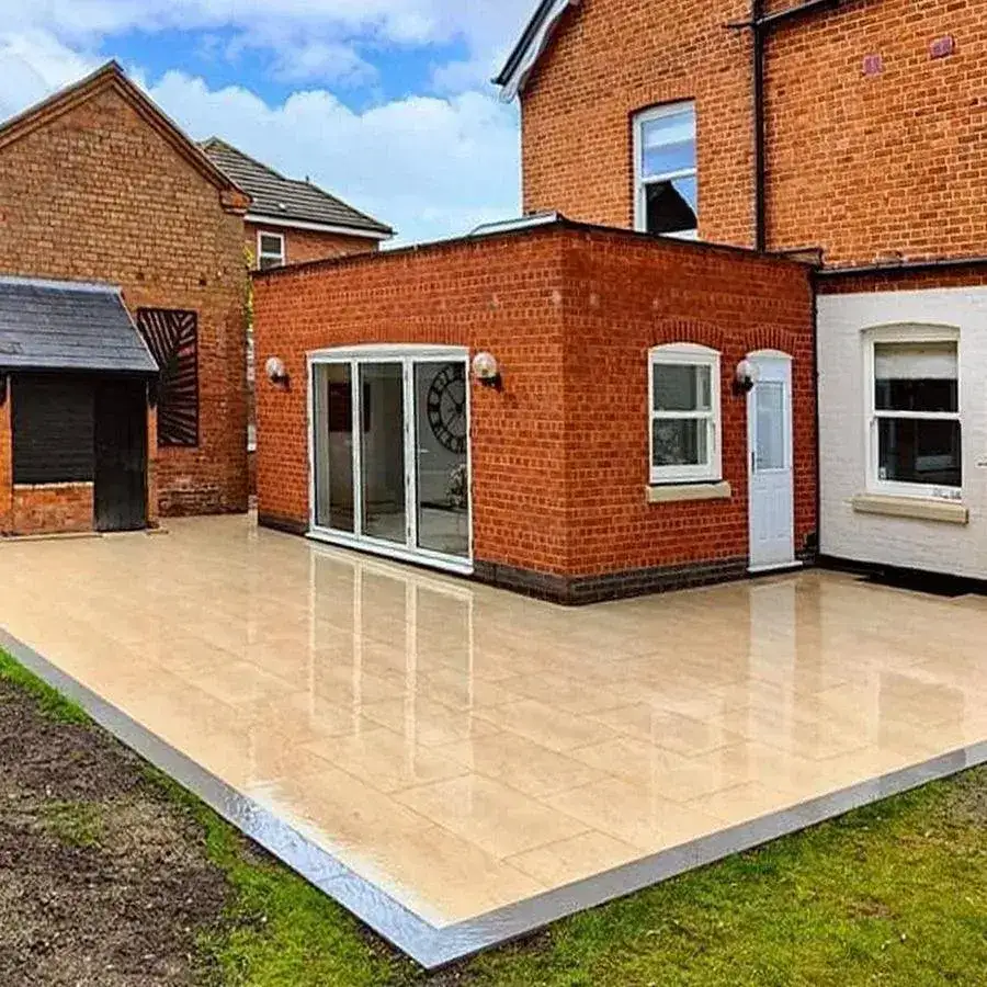 Hammerstone Beige Porcelain Paving Slabs 900x600x20 From £21.38/m2 - Image 5