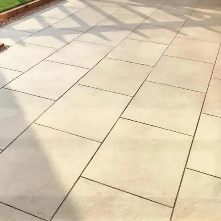 Hammerstone Beige Porcelain Paving Slabs 900x600x20 From £21.38/m2 - Image 6