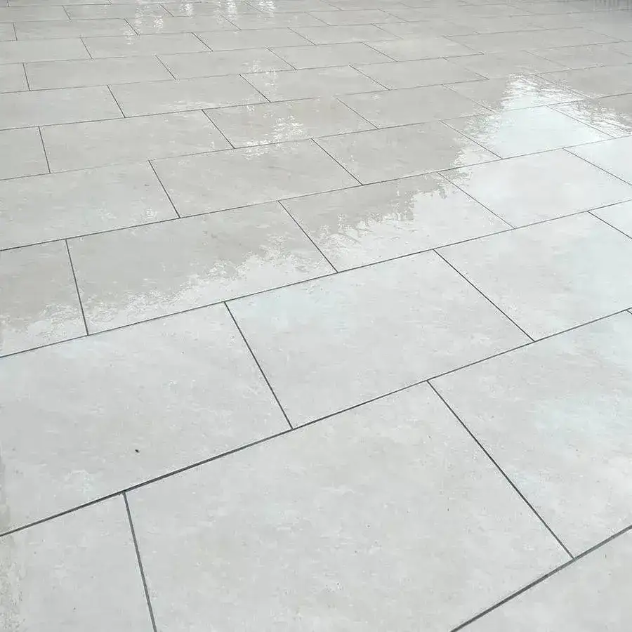 Quartz White Porcelain Paving Slabs 600x600 From £24.69/m2 - Image 4