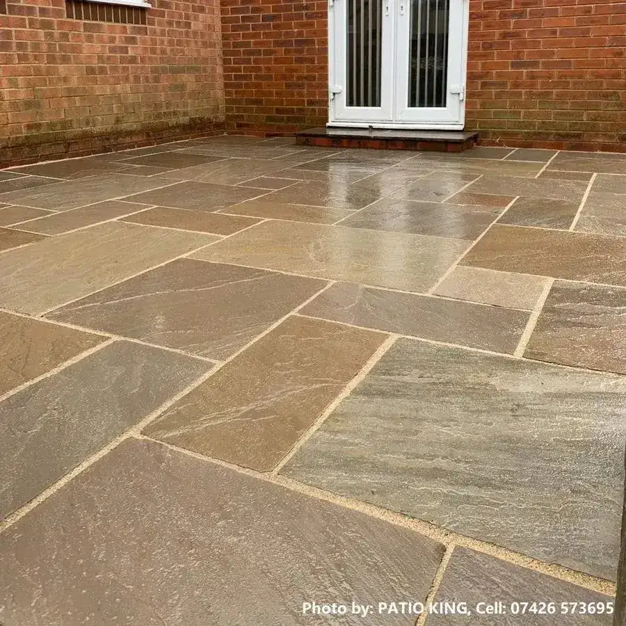 Raj Blend Indian Sandstone Paving Patio Packs 560 Series 3 Sizes 22mm Cal. From £19.59/m2 - Image 3