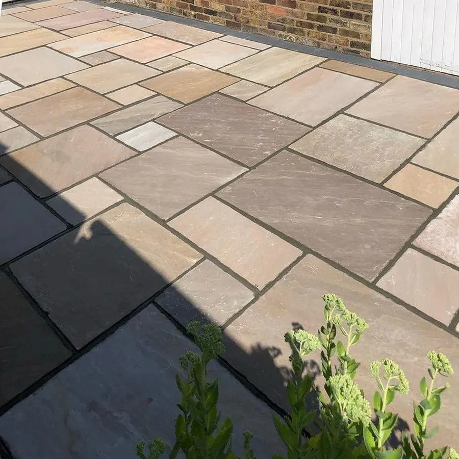 Raj Green Indian Sandstone Paving Patio Packs 22mm Cal. From £21.92/m2 - Image 4