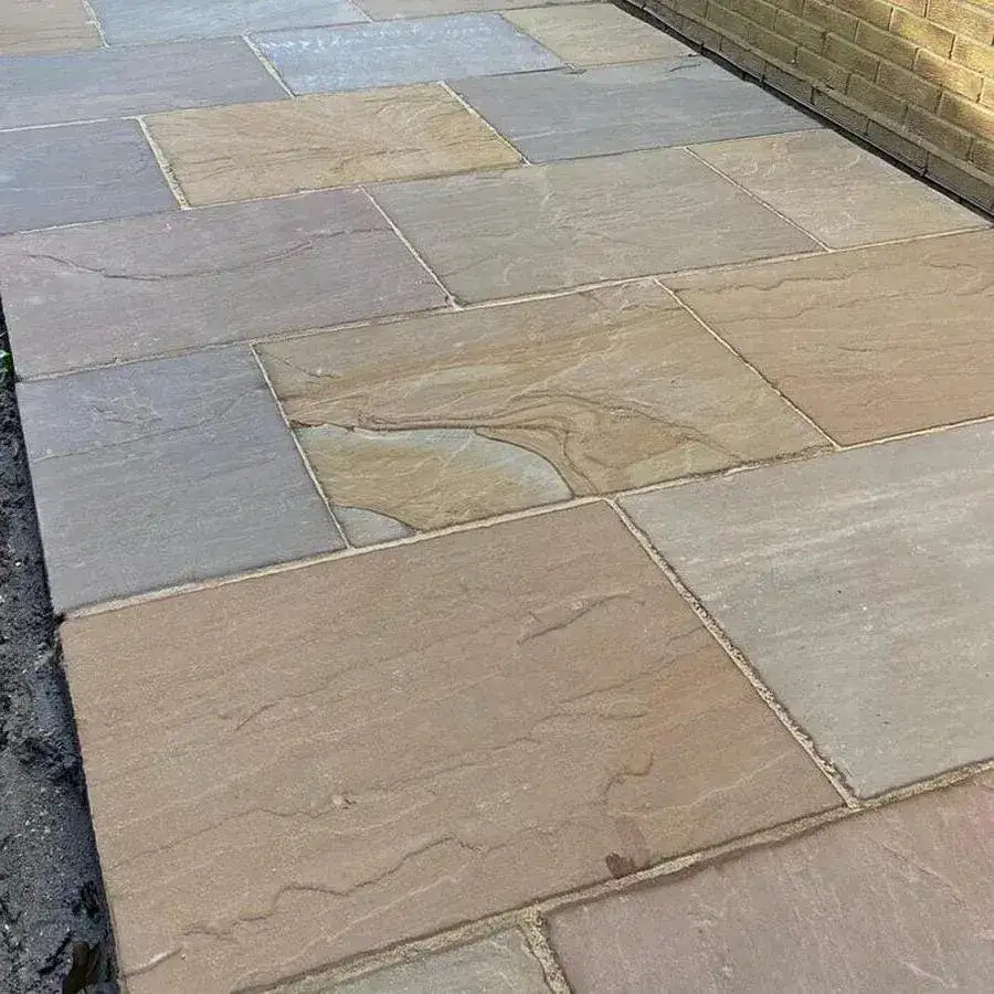 Raj Green Indian Sandstone Paving 900x600 22mm Cal. From £23.89/m2 - Image 6