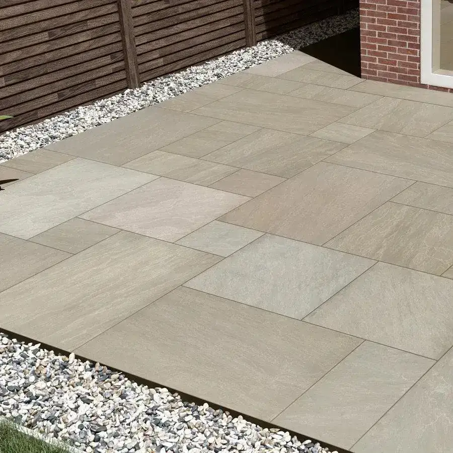 Raj Green Porcelain Paving Slabs 900x600x20 From £21.07/m2 - Image 4