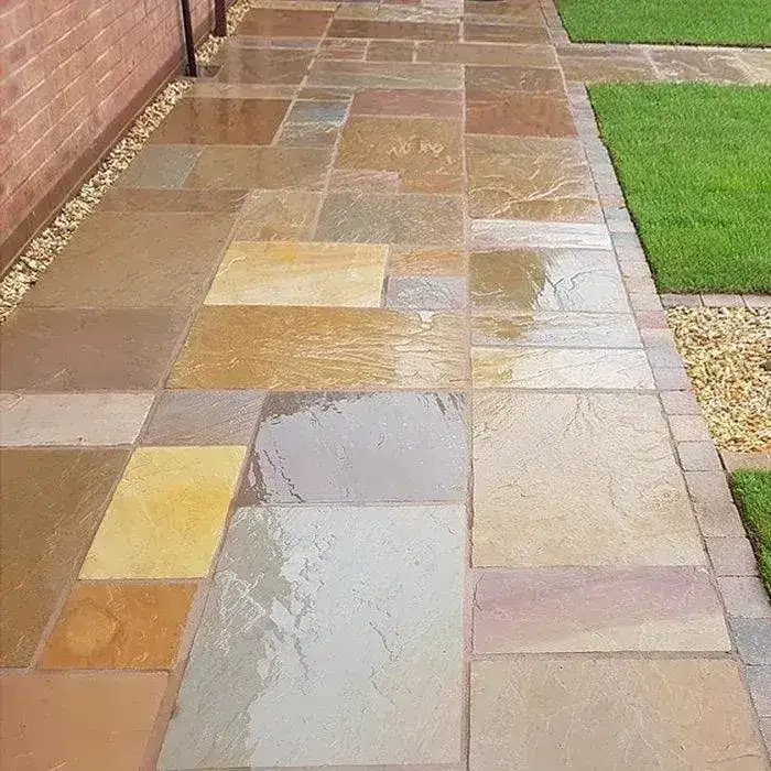 Rippon Buff Indian Sandstone Paving 900x600 22mm Cal. From £22.59/m2 - Image 5