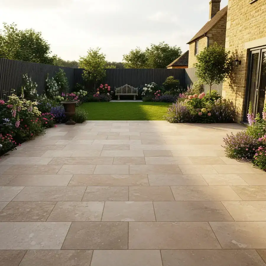 Sinai Pearl Limestone Porcelain Paving 900x600x20 From £21.38/m2 - Image 4