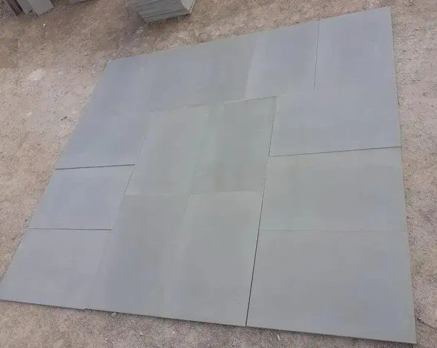 Smooth Indian Sandstone Paving Kandla Grey Sawn & Honed 600x600 From £26.60/m2 - Image 5