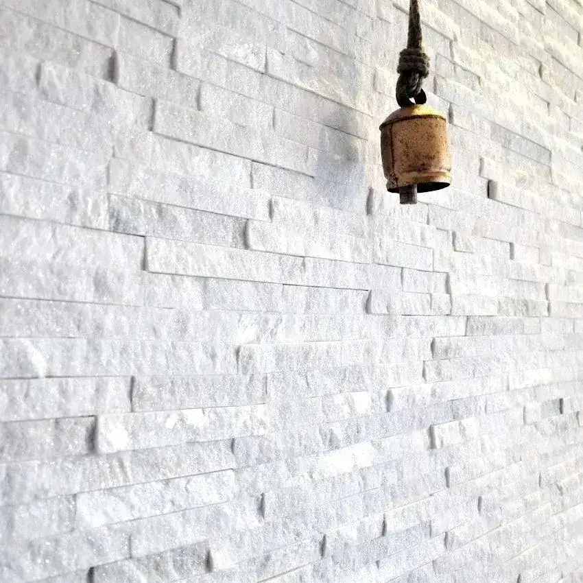 White Quartz Sparkle Split Face Tiles 360x100 From £28.19/m2 - Image 3